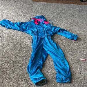 Bogner Blue and Pink Ski & Snow Jacket